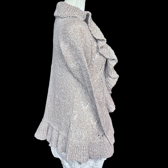 Carol Rose Beige Cardigan with Cascading Front ;Size Small NWT! - Picture 8 of 13